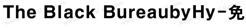The Black BureaubyHy字体转换